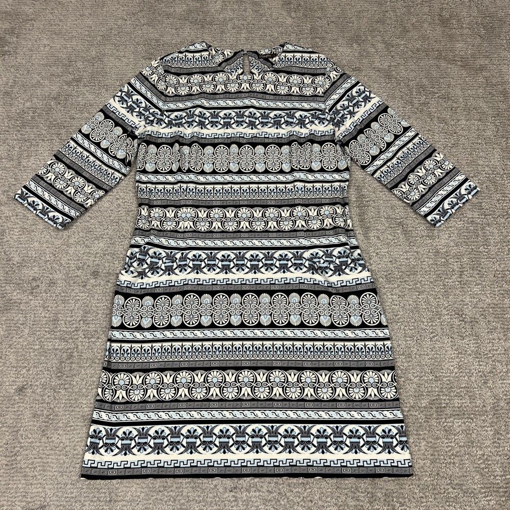J McLaughlin Dress Womens Large 3/4 Sleeve Catalina Cloth Stretch Pockets
